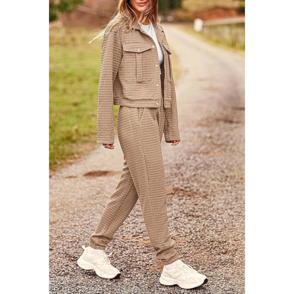 Womens Two Piece Sets Fall Winter Long Sleeve Sha… - image 7